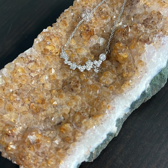 .925 sterling silver and CZ necklace - Picture 3 of 4